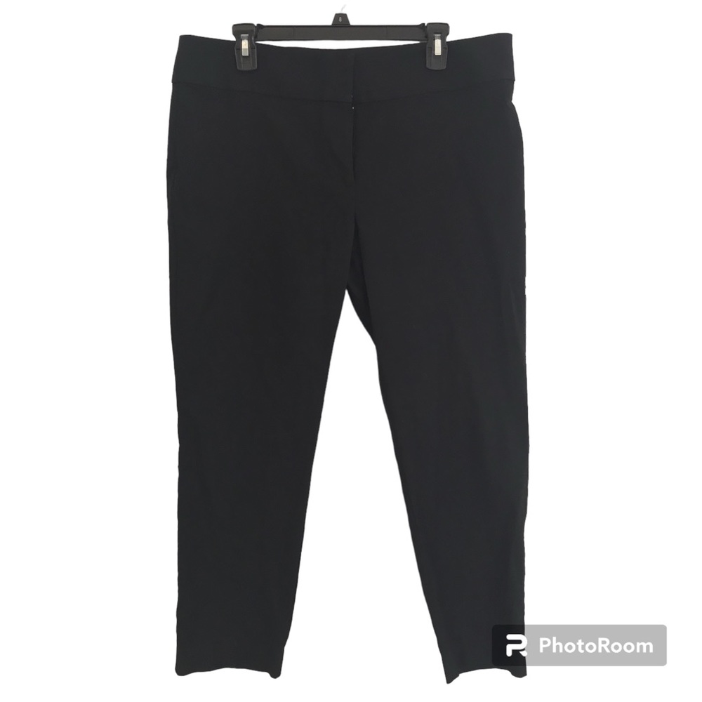 ANN TAYLOR LOFT Julie Straight Leg Pants. Black. Size 12. VGUC.